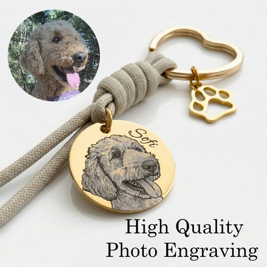Custom Engraved Pet Keychain | Model 05