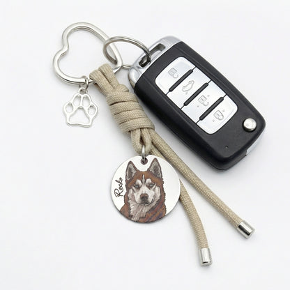 Custom Engraved Pet Keychain | Model 03