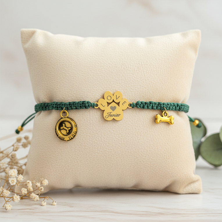 Custom Handmade Pet Bracelet | Pet Memorial Jewelry