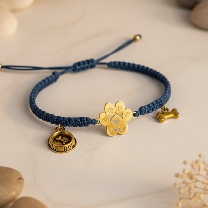 Custom Handmade Pet Bracelet | Pet Memorial Jewelry