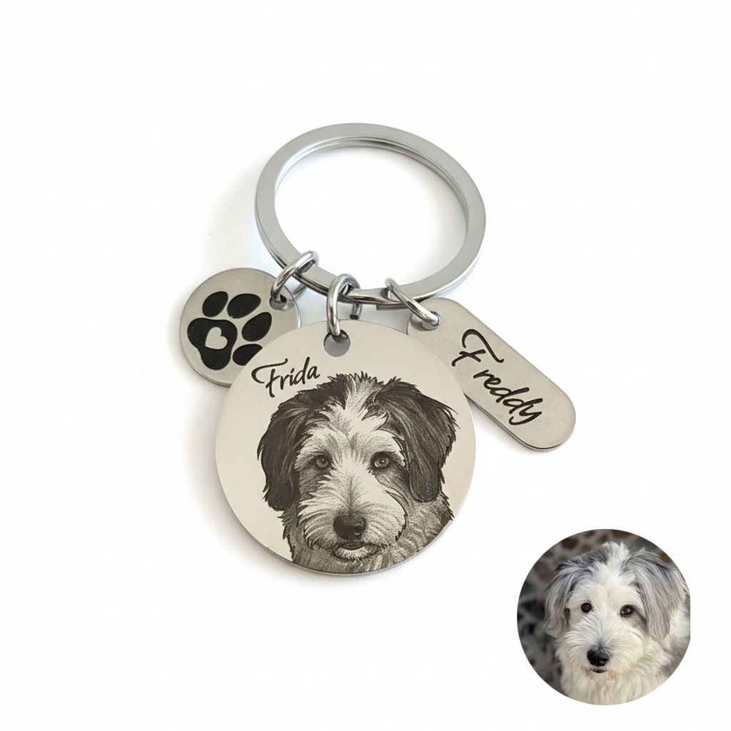 Custom Engraved Pet Keychain | Model 01