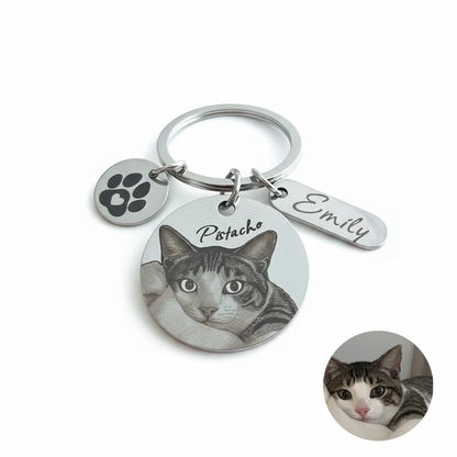 Custom Engraved Pet Keychain | Model 01