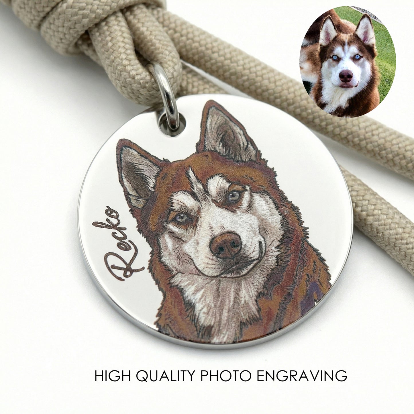 Custom Engraved Pet Keychain | Model 03