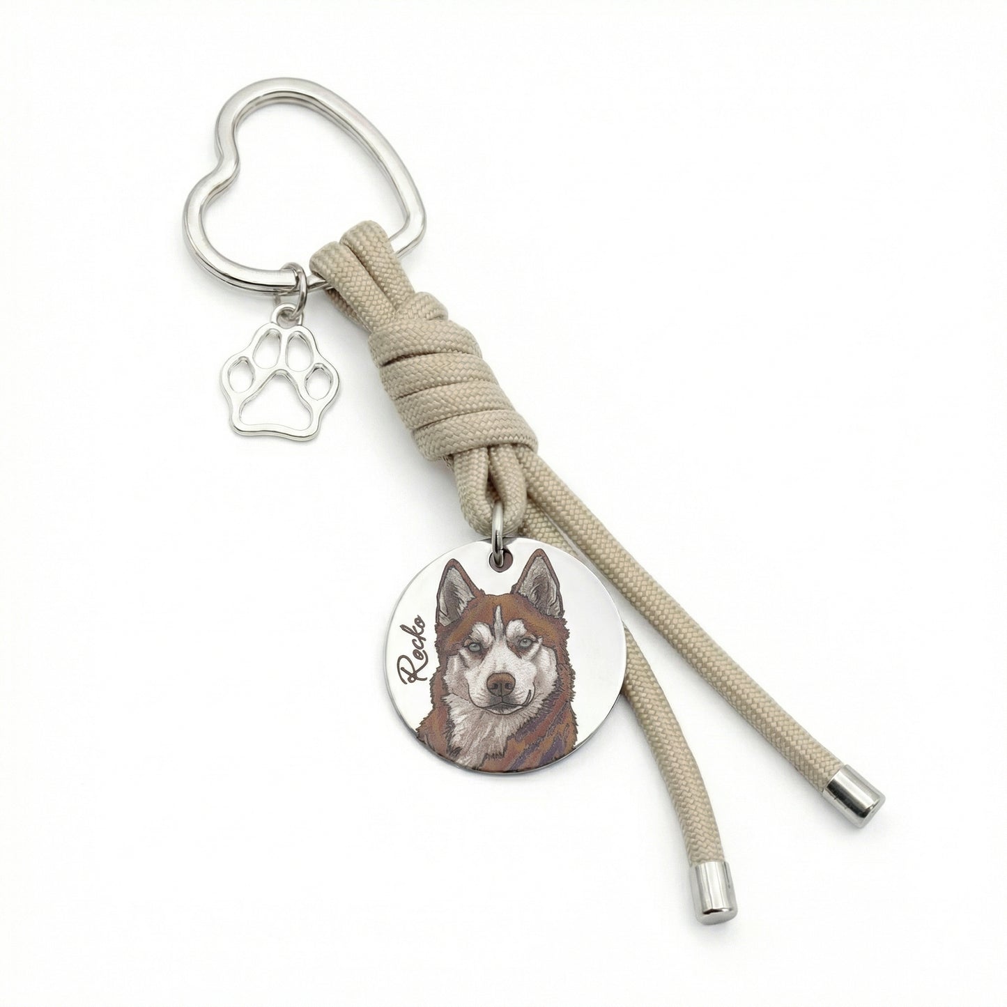 Custom Engraved Pet Keychain | Model 03