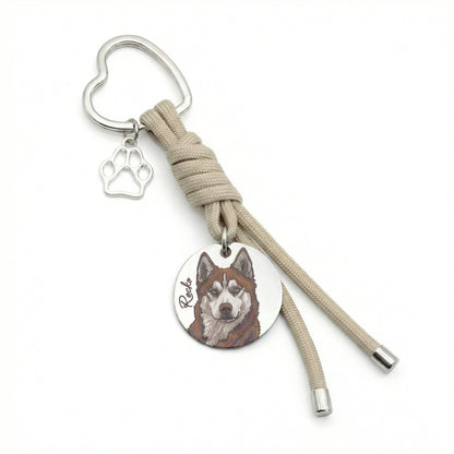 Custom Engraved Pet Keychain | Model 03