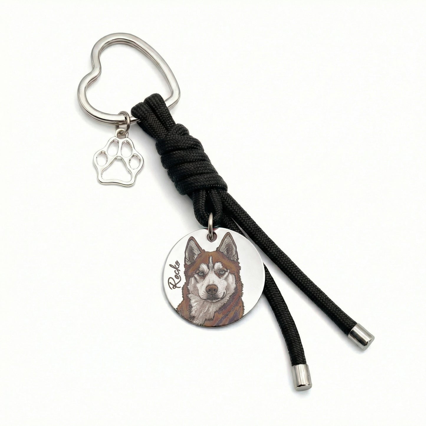 Custom Engraved Pet Keychain | Model 03
