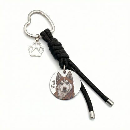Custom Engraved Pet Keychain | Model 03