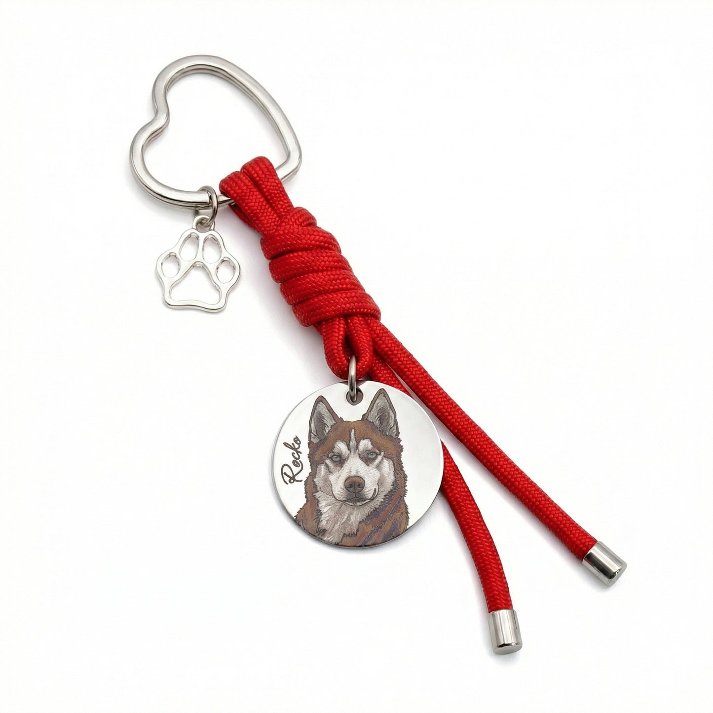 Custom Engraved Pet Keychain | Model 03