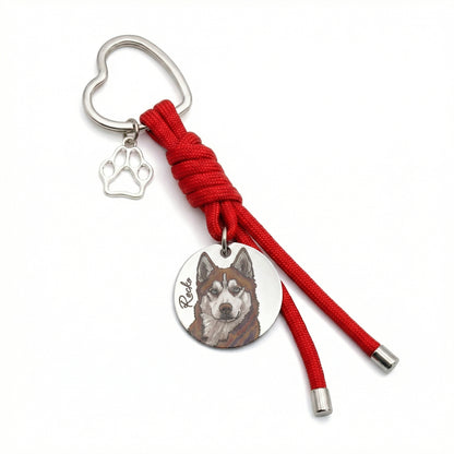 Custom Engraved Pet Keychain | Model 03