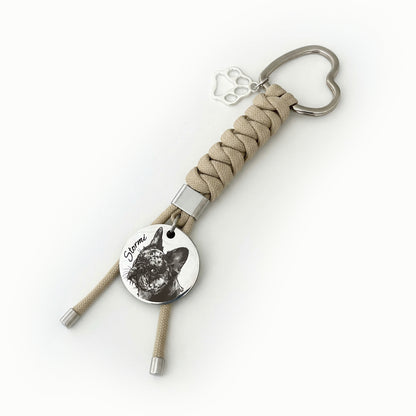 Custom Engraved Pet Keychain | Model 04