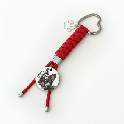 Custom Engraved Pet Keychain | Model 04