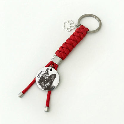 Custom Engraved Pet Keychain | Model 04