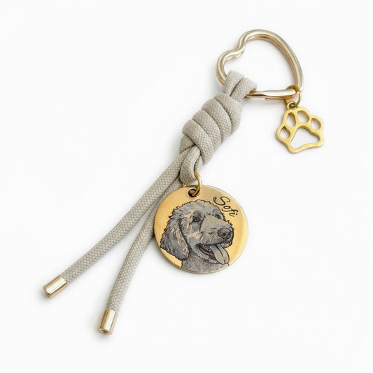 Custom Engraved Pet Keychain | Model 05