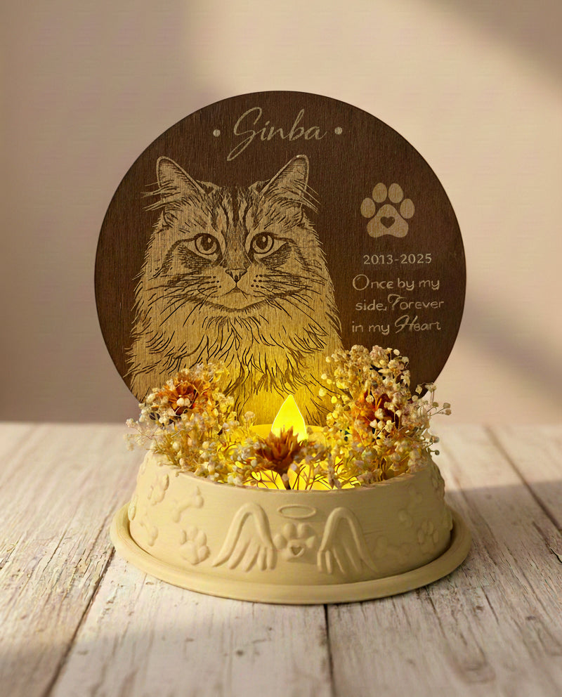 Custom Pet Memorial | Dog Cat Loss Sympathy Keepsake
